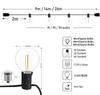 EU Plug 220V Fairy String Lights G40 LED Globe Party Garland Warm White Vintage Lamp Decorative Outdoor Backyard Wedding