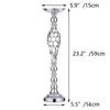 Golden Wrought Iron Vase and Candlestick Wedding Décor