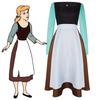 Aschenputtel Kleid Dienstmädchen Kostüm Cosplay Halloween Aufführungskleid