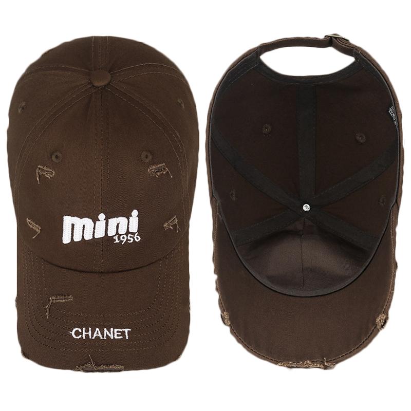 Spring Autumn Holes Baseball Cap Letters Embroidery Sunshade Cap for Men Women