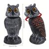 Fake Owl Decoys To Scare Birds Away 360 Rotating Head Sculptures Bird Control Pigeon Deterrents Outdoor Yard Garden Protectors
