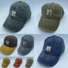 Vintage Cotton Baseball Cap With Embroidered Letters For Summer Sun Protection