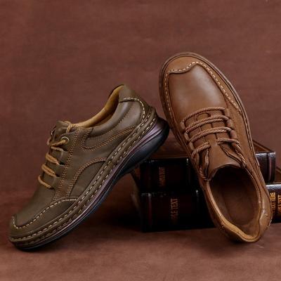 Männer Echtes Leder Schuhe Business Formale Schuhe 100% Rindsleder Sneaker Berg Wanderschuhe 2021 Neue Kuh leder turnschuhe