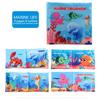 Baby Soft Cloth Book for Newborns 0-12 Months 3D Book Animal Family Cognitive Montessori3D Book for Kids Gift