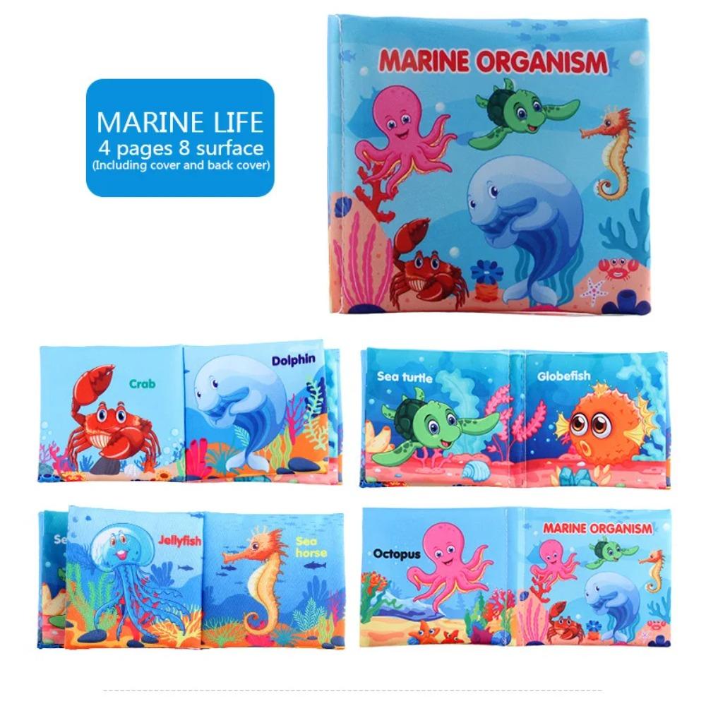 Baby Soft Cloth Book for Newborns 0-12 Months 3D Book Animal Family Cognitive Montessori3D Book for Kids Gift