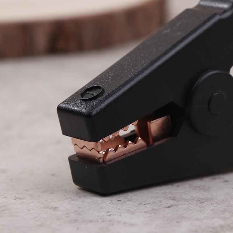 2Pcs 100A Crocodile Alligator Clips Car Battery Chargers Insulated Clamp Plastic Handle Test Alligator Clip For Electric Project