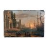 Oil Painting Style Retro Characters Landscapes Metal Tin Sign Wall Poster