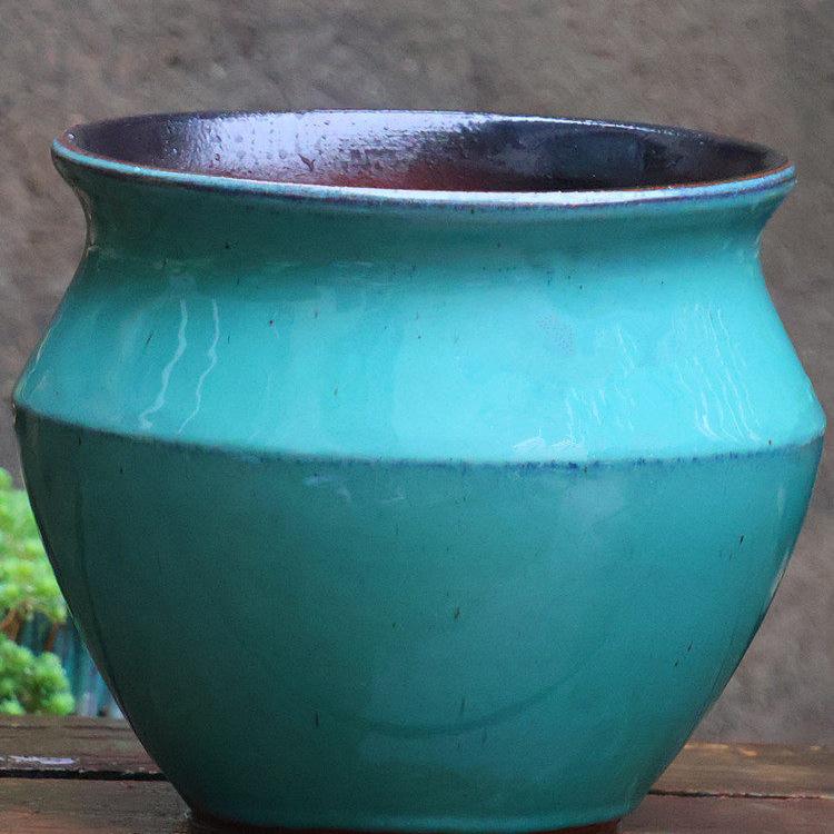 Nordic Style Handmade Wide Mouth Ceramic Flower Pot for Bougainvillea & Bird of Paradise