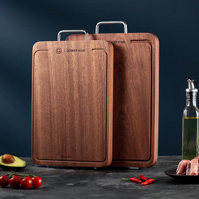COOKER KING Thick Wenge Wood Cutting Board