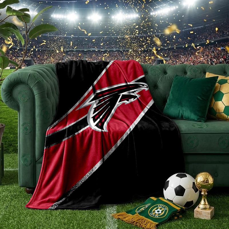 Atlanta-Falcons Rise Up Blanket Lightweight Flannel Bedding Blanket Perfect for Travel, Camping, Living Rooms, Offices, Sofas, Fan Christmas gift
