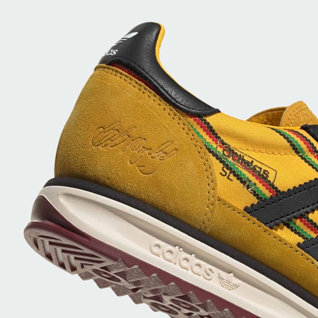 adidas SL 72 RS JFF X BOB MARLEY KI8575 Unisex Originals Sneakers Yellow / Black / Green