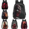Spacious Deadpool Oxford Cloth Backpack For Kids School Lightweight And Durable