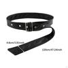 Overcoat Belt for Women Black Simple Trendy Wide Adjustable PU Leather Skirt
