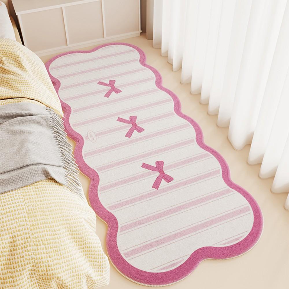 Cream-Style Faux Cashmere Dopamine Carpet Is Soft And Comfortable For Home Decoration In The Entrance Hall And Bathroom