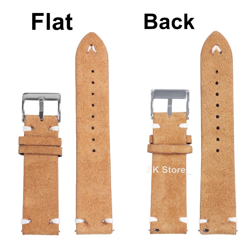 18mm 20mm 22mm High Quality Suede Leather Vintage Watch Band for Seiko Watch Leather Strap Watchband Replacement Sport Bracelet