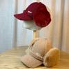 Winter New Style Lamb Wool Empty Top Baseball Hat for Women Thickened Warm and Versatile Letter Embroidered Peaked Cap