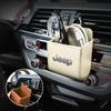 Car Air Outlet Storage Box Phone Lipstick Lighter Organizer For Jeep Renegade Compass Grand Cherokee Wrangler Patriot Rubicon AJV1