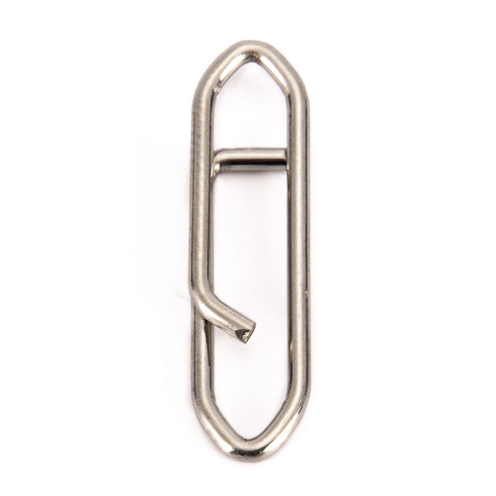 100pcs Stainless Steel Fast Link Clip Quick Change  Clips Fishing Snap Fishing Clip Interlock Tackle
