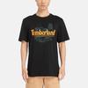 Timberland 2024 Spring Summer New Letter Outdoor Casual Breathable Short Sleeve T-Shirt Men Tops Black A4345-001