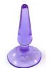 Silicone Suction Cup Anal Plug Set: Soft Rubber Cone Hook for Adults - Sizes Large, Medium, Small.