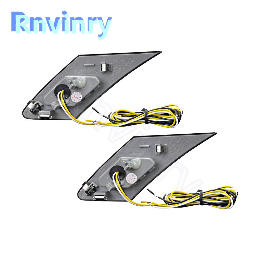 2pcs For Subaru BRZ 2013-up For Toyota 86 GT For Scion FRS 13-15 Car LED Side Marker Blinker Lights White/Amber Smoke Lens