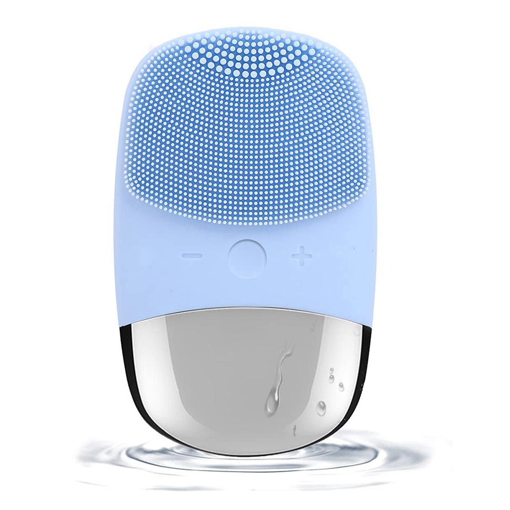 

Щетка для чистки лица Ультразвуковой очиститель лица Электрический скраббер для лица Вибрационные массажеры для лица Очищение лица Удаление черных точек синий