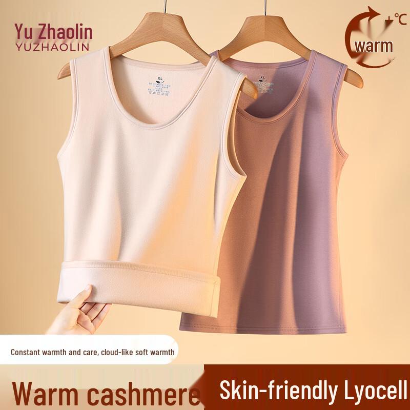 Yuzhaolin Women s Thermal Fleece-Lined Cashmere Blend Vest XL