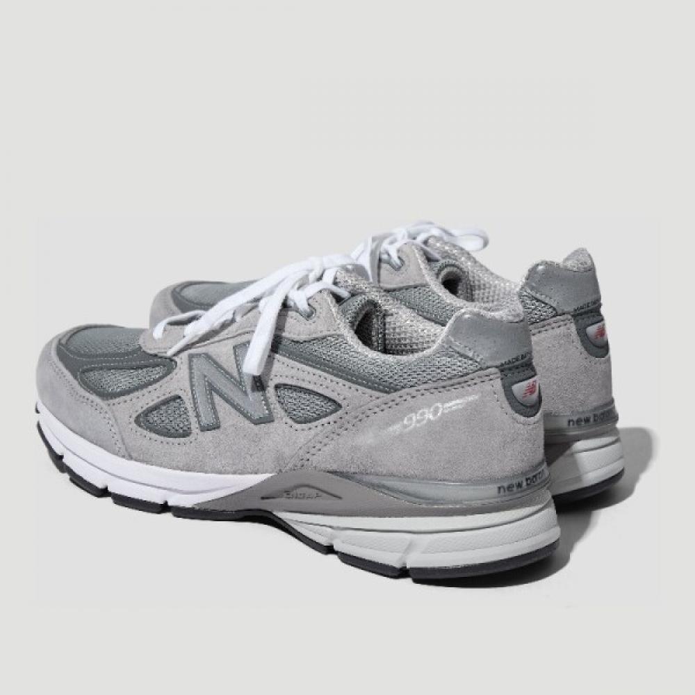 New Balance Made In Usa 990v4 Grey Silver Low Top Sneakers U990v4 4172