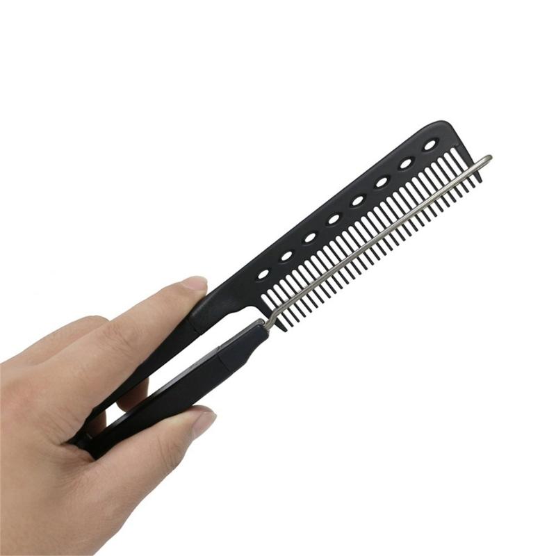 Home Styling Hair Straightening Comb With V Shape Straight Combs Fashion Parting Comb For Women Quick Use
