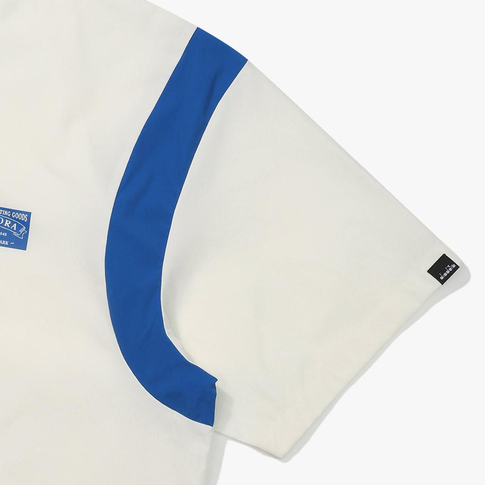 diadora Aqua Dune Stretch Woven Short Sleeve Piste White
