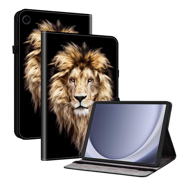 

Adjustable Stand Case for Samsung Galaxy Tab A9 2023 8.7 inch SM-X110 X115 X117 TPU Back Cover With Card Slots Luxury Painted A9 SM-X110 X115 X117