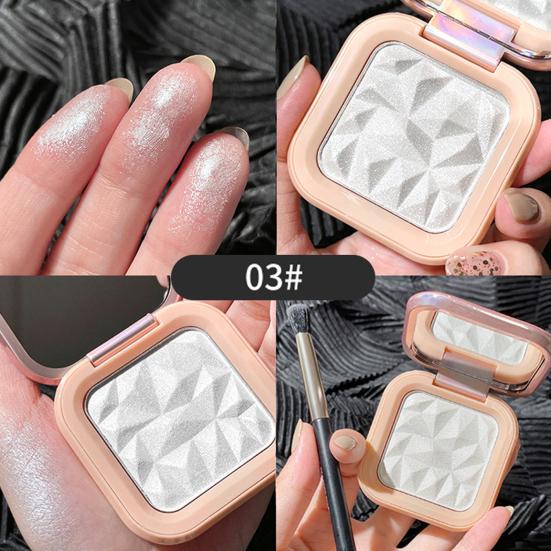 Yousheng Highlighter Contouring Palette Waterproof Multifunctional Monochrome Natural Universal Daily Makeup Accessory Delicate Facial Highlighter
