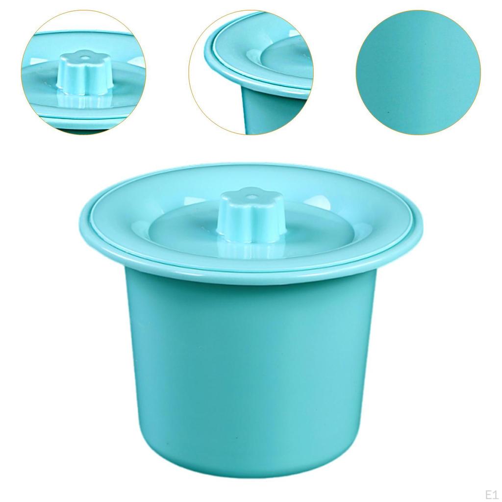 Chamber Pot, Night Commode Bucket, Household Spittoon with Lid, Portable Bedpan for Woman Children
