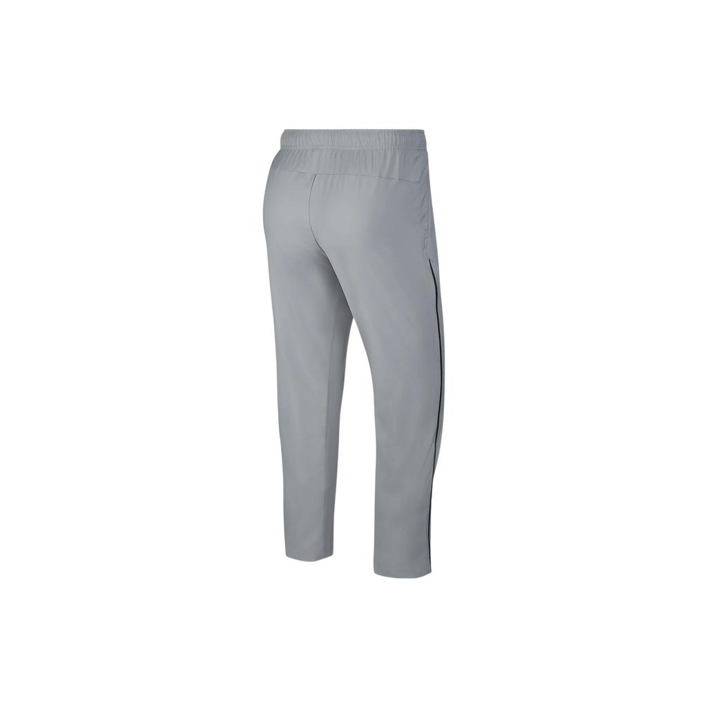 Nike Dri-FIT Solid Logo Gerades Bein Atmungsaktive Strick-Sporthose Herren Unterteile Grau DM6627-073
