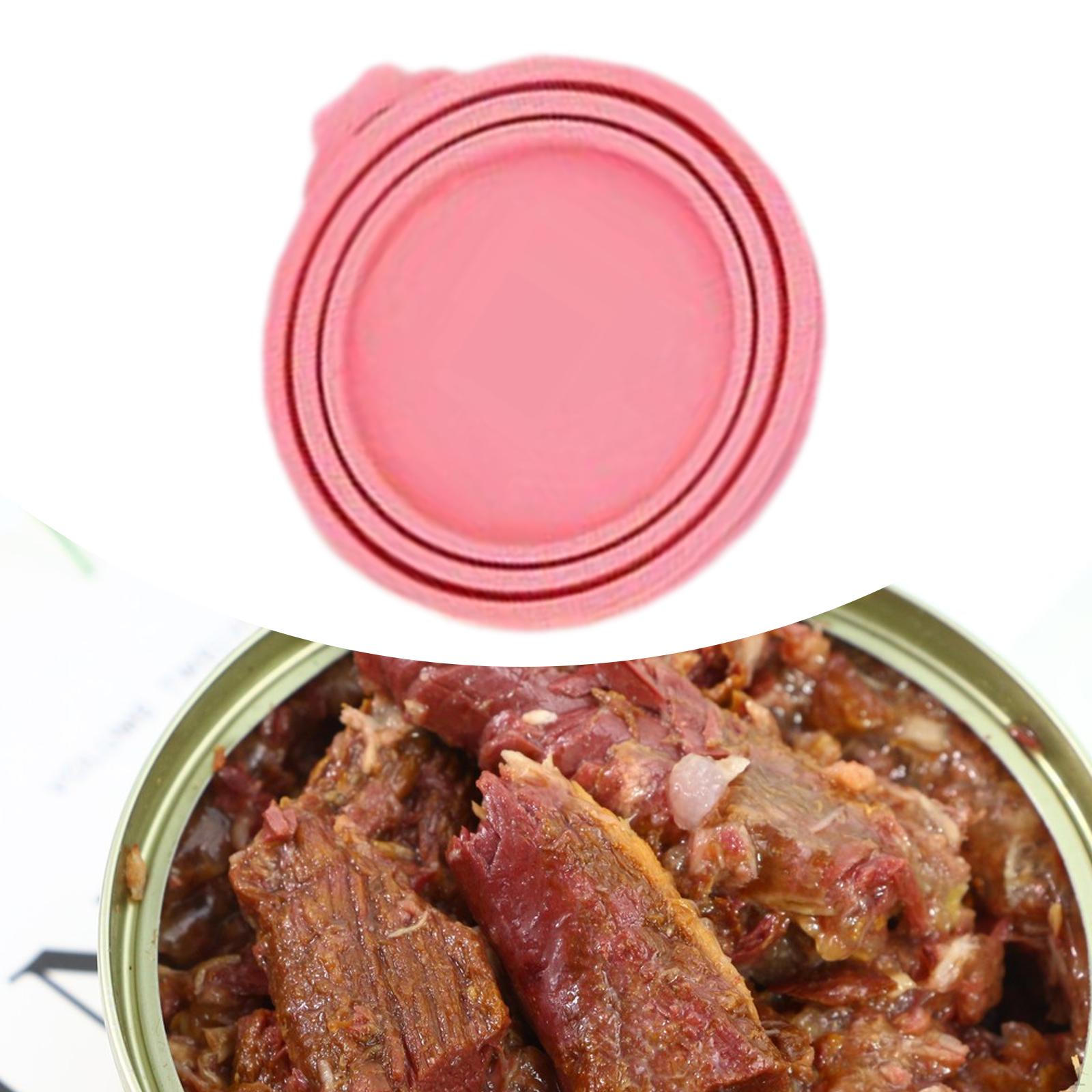 

Крышка для консервной банки, консервная банка, герметик для хранения, жестяная крышка, подходит для большинства стандартных размеров, силиконовый уплотнитель розовый