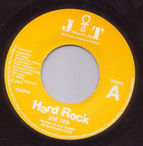

7-дюймовая пластинка JOE TEX - Hard Rock / Attack On America JT004 JT Records Ltd 2001 UK Регги, Ска и Даб Б/У