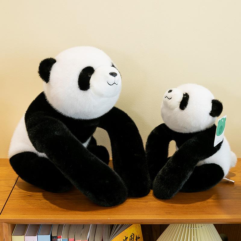 Soft and Cute Panda Plush Toys for Girls Sleeping Pillows Home Decorations Children's Dolls Car Bay Window