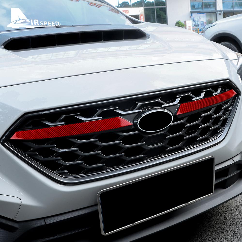 Real Soft Carbon Fiber Sticker For Subaru WRX/WRX STI 2022 2023 2024 2025 2026 2027 Car Front Grille Decoration Accessories
