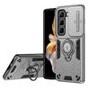 Hybrid Armor Shockproof Case For Infinix Hot 50 60i 4G 60 Pro Plus Sliding Window Metal Ring Holder TPU Plastic Phone Cover