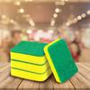 10Pcs Dishwashing Sponge Wipe Kitchen Cleaning Double Sided Brush Pot Dishwashing Cloth