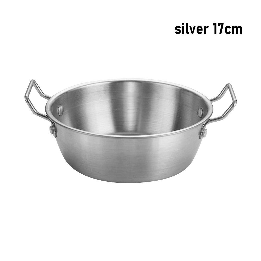 1Pcs Kitchen Tableware Stainless Steel Bowl with Handle Sauce Seasoning Dish Durable Rice Bowls