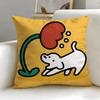 Meme Cute Puppy Memes Cushion Cover Soft & Easy-Wash Pillow Case – Versatile For Couch, Bed, Travel And Office