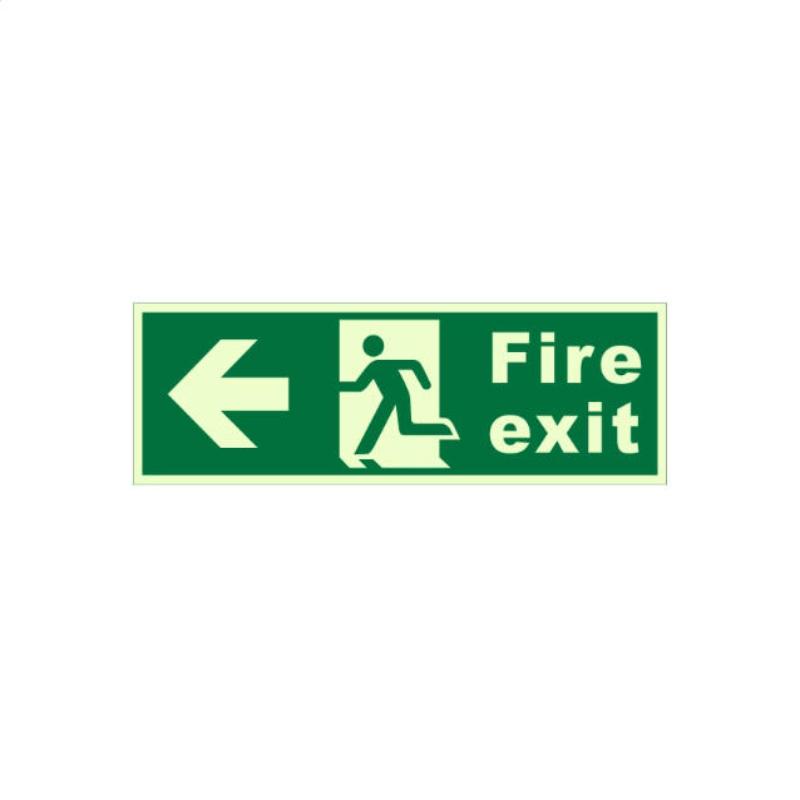 

1 Sheet Glow-In-The-Dark Safety Exit Emergency Passage Sign Label Sticker Luminous Escape Direction Guide Sign Stickers