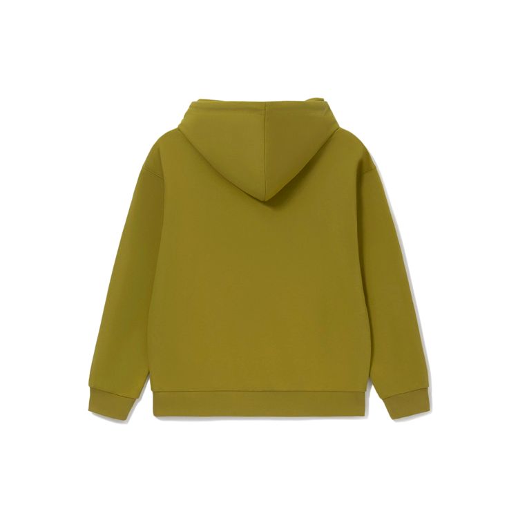 Li Ning Sports Fashion Series Logo Print Loose Hoodie Unisex Hoodies Green AWDS535-3