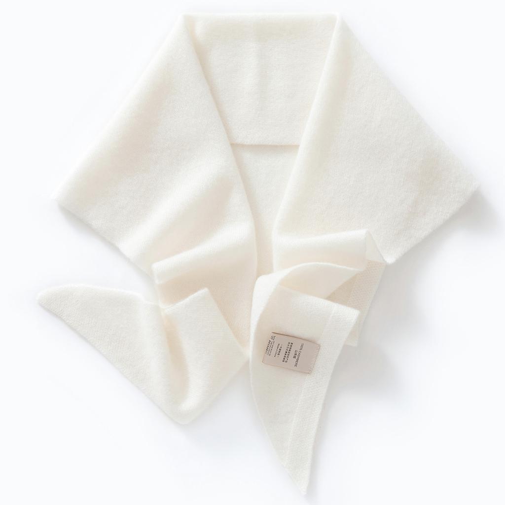 100% Pure Cashmere Triangular Scarf, Warm, Light Luxury and High-end Knitted Neck Protection Headscarf, Small Scarf Shawl