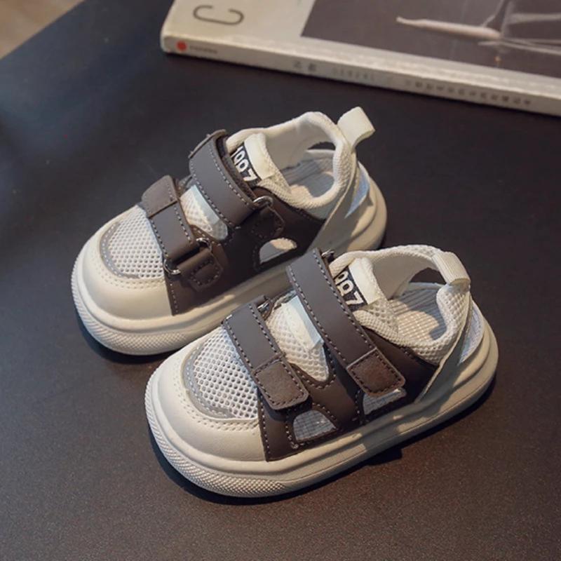 Soft Soled Baby Shoes Fashion Girls' Shoe Anti Slip Kids Sports Sandals Simple Boys' Sandals Hollowed Out Boys' Shoe