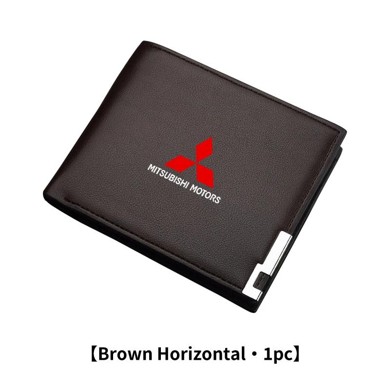Men's RFID Blocking Slim Wallet Multi-Card Holder for Mitsubishi Eclipse Cross Xpander Mirage YG2