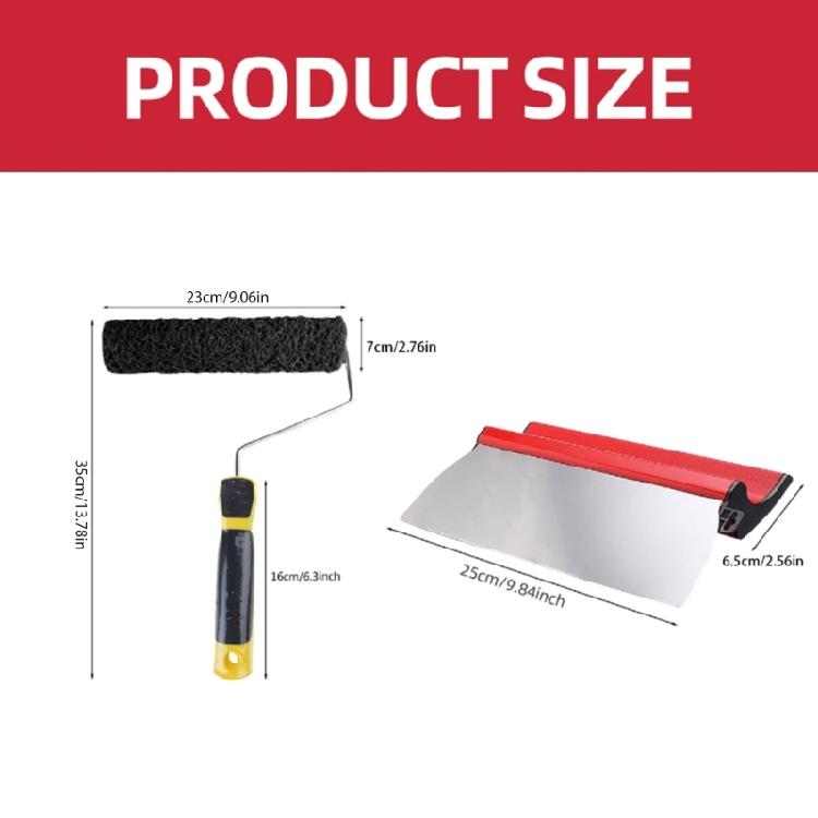 Multifunction Wall Putty Roller with Comfortable Handle Drywall Finishing Roller Paint Roller with Handle for Even Coating