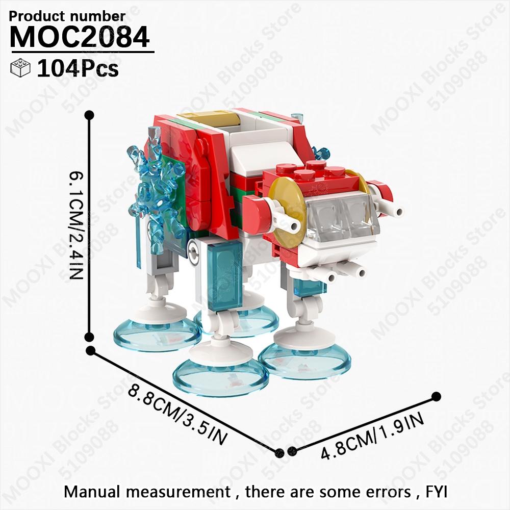 MOOXI Star Wars Mech Veicolo Cannone Carro Armato Armi Nave da Trasporto Soldati Modello Mattoncini Fai da Te Blocchi da Costruzione Assemblati Giocattolo per Bambini