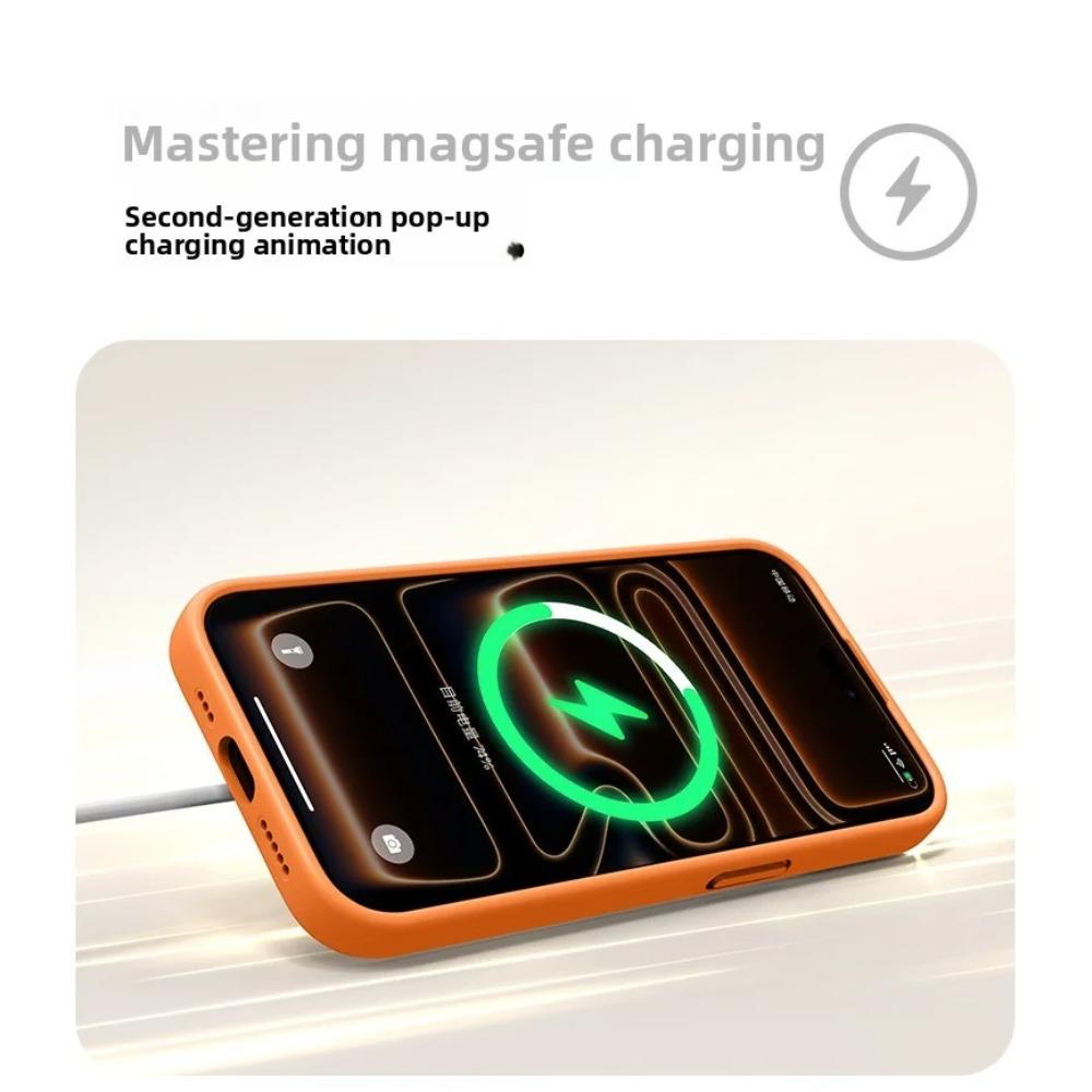 New Liquid Magnetic Silicone Phone Case For iPhone 17 16 15 14 13 12 Pro Max 16 Plus 17Pro 17 Air For Magsafe Soft Bumper Cover